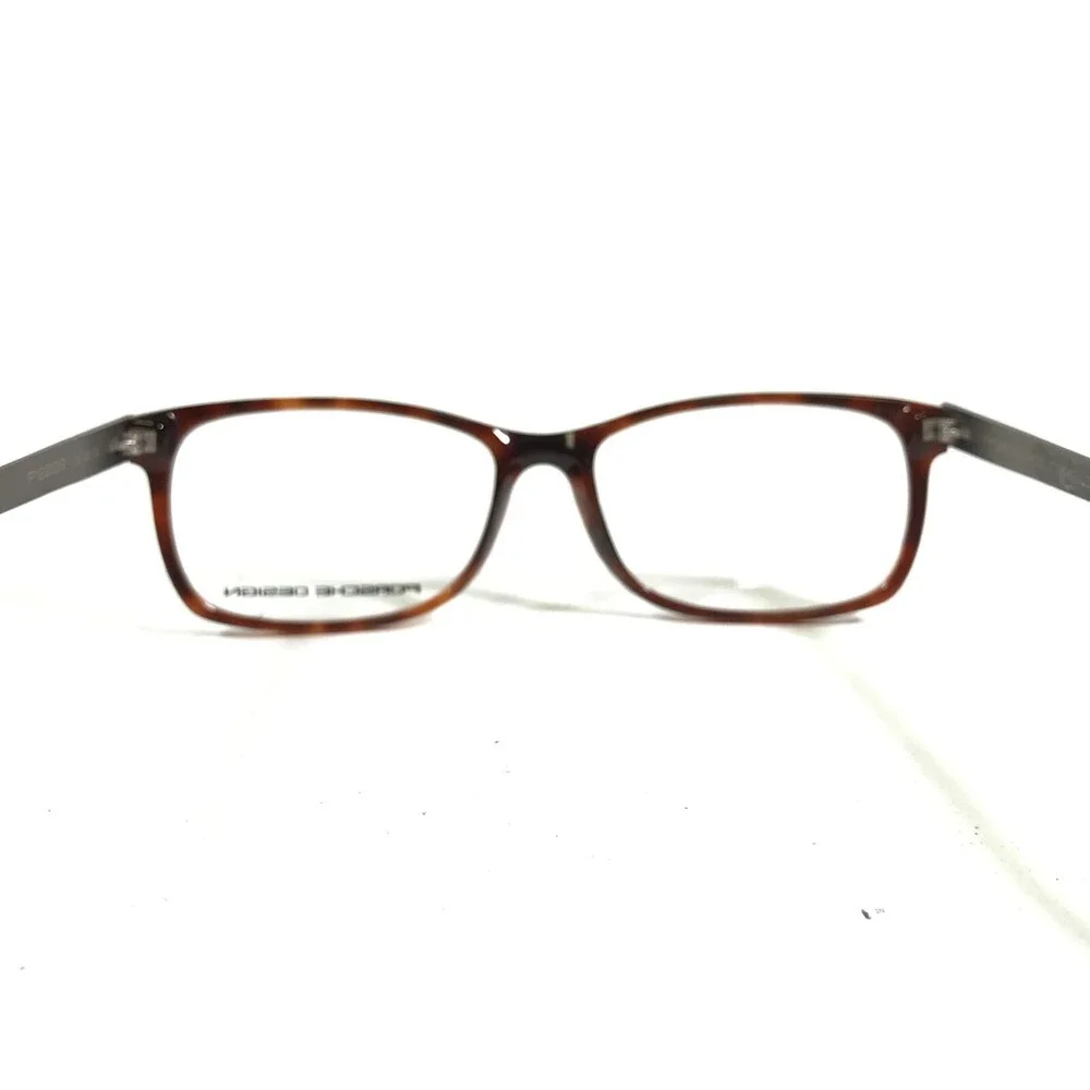 Porsche Design Eyeglasses Frames P8208 B Grey Tortoise Rectangular 53-15-140